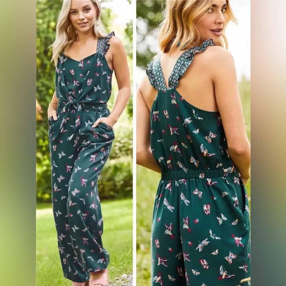Green sleeveless jumpsuit by Matilda Jane